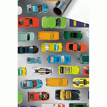 Бумага упаковочная Stewo Corsa 0,7 x 1,5 м, серебро