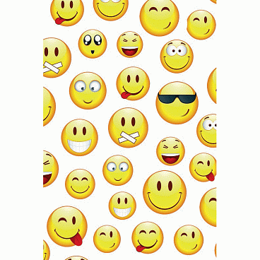 Бумага упаковочная Stewo Smiley gelb, 0.7 x 2 м