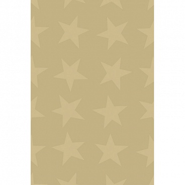 Бумага упаковочная Stewo KR Gleam Star, 0.7 x 1.5 м, золотая